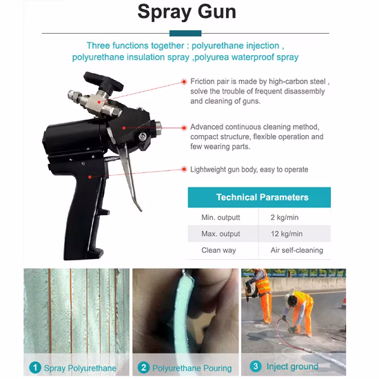 Macchina per rivestimenti in poliurea a spruzzo di schiuma di poliuretano per reattore idraulico impermeabilizzante in vendita